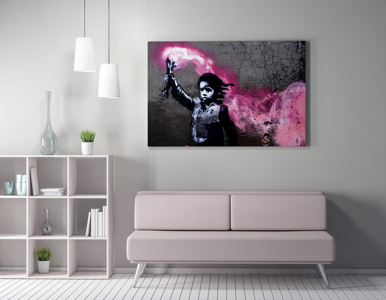 Tablou decorativ, WY27 (70 x 100), 50% bumbac / 50% poliester, Canvas imprimat, Multicolor