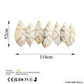 Decoratiune de perete, Hornbeam 3, Metal, Dimensiune: 114 x 52 cm, Multicolor