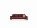 Canapea extensibila Kenzo, Heinner, 3 locuri, stofa, rosu