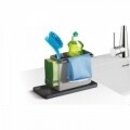 Organizator pentru chiuveta Tidytex, Metaltex, 24x13x14 cm, plastic, gri
