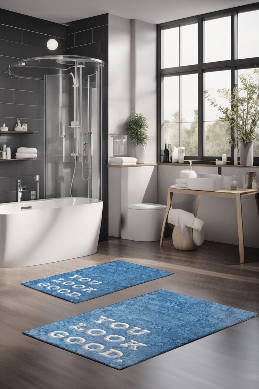 Set covorase de baie, Cartwright, CT-5416, Poliester, Multicolor
