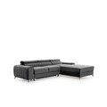 Coltar extensibil dreapta 3 locuri ELTAP, RT-04VE, Grayson, 278x205x92 cm, lemn/poliester, gri