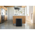 Cos de gunoi cu soft touch, Brabantia, Bo Touch Matt, 60 L, 31.2x54.5x65.6 cm, otel, negru mat