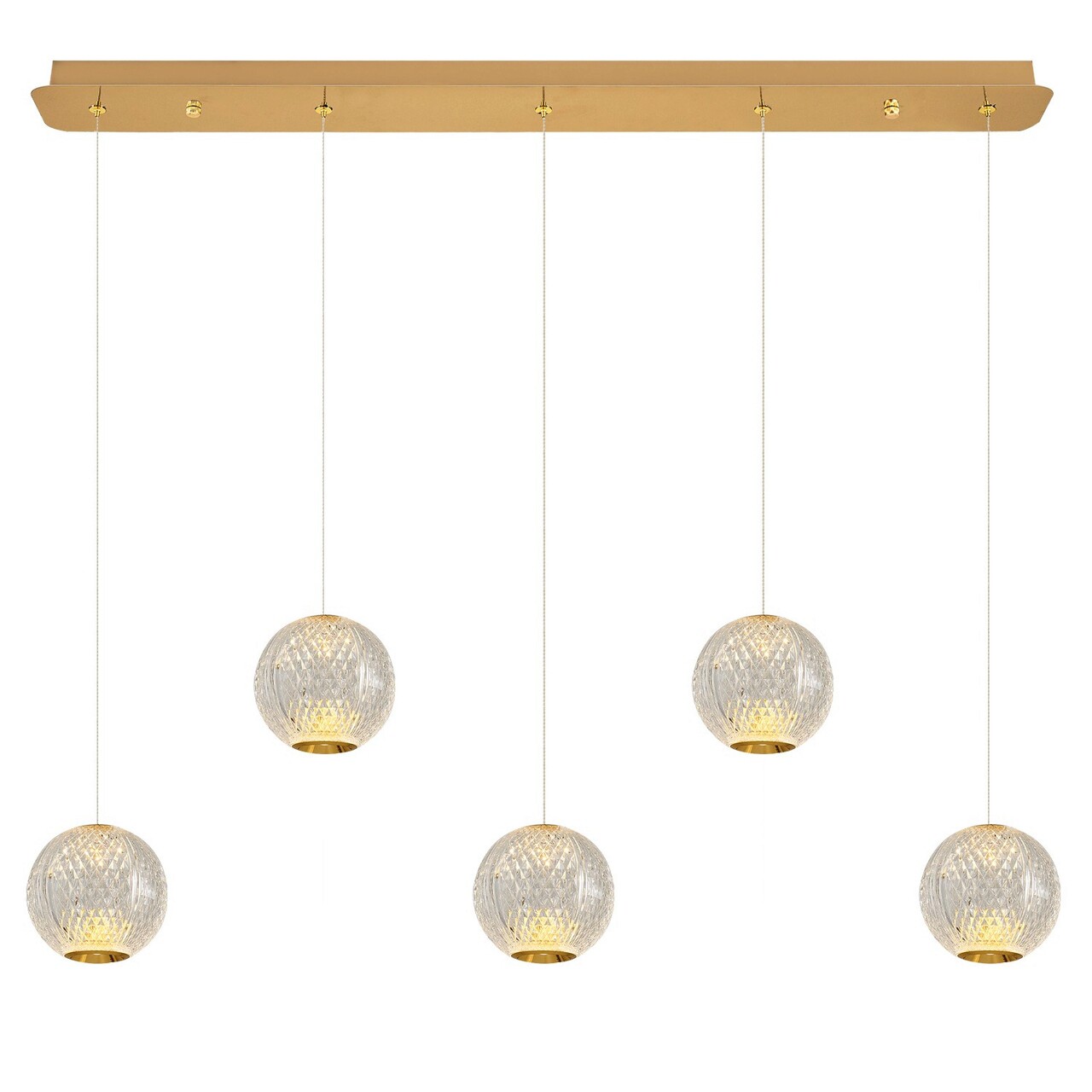 Lustra, Lightric, 414LRC1386, Metal, Galben