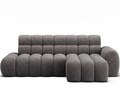 Coltar extensibil stanga 3 locuri ELTAP, Ceedro, 283x165x98 cm, lemn/poliester, gri