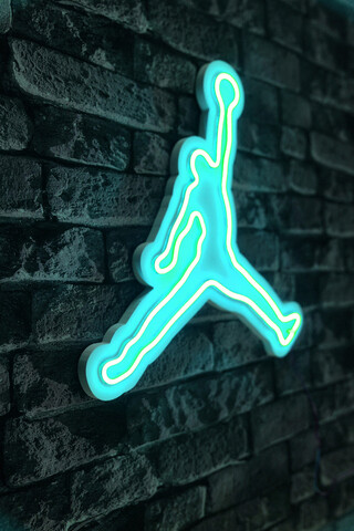 Decoratiune luminoasa led, basketball, benzi flexibile de neon, dc 12 v, albastru