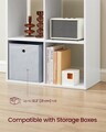 Biblioteca cu 10 compartimente, Scandinavian Style, Vasagle, 65.5x30x161.5 cm, PAL, alb cloud