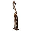 Decoratiune, Zebra, Creaciones Meng, 80 cm, lemn de arbore de matase