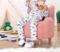 Fotoliu pentru copii, Fluffe, 209FLF1432, Blana artificiala, Roz