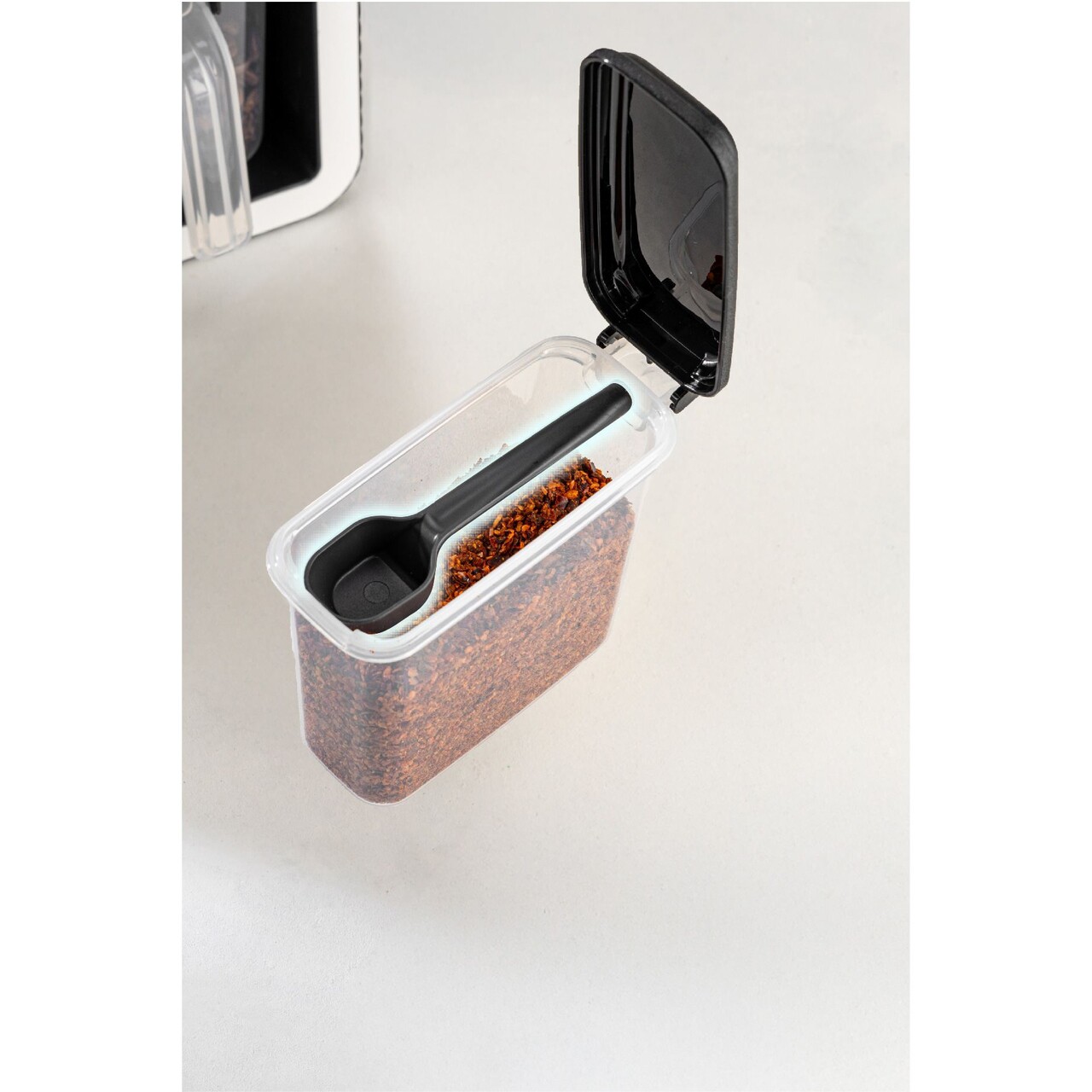 Set recipiente pentru condimente, Hermia, 964FRM5626, Dimensiune: 4,5 x 10 x 8,7 cm / 250 ml (12 bucăți), Antracit - imagine 4