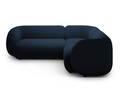 Coltar dreapta 4 locuri, Kate, Micadoni, 252x220x76 cm, catifea, albastru regal