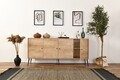 Consola, Wolina, Calvin, 80x180x41 cm, Corp: PAL 100% MELAMINAT, Stejar