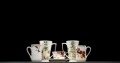Cana cu infuzor Japan, Duo, 370 ml, portelan, multicolor