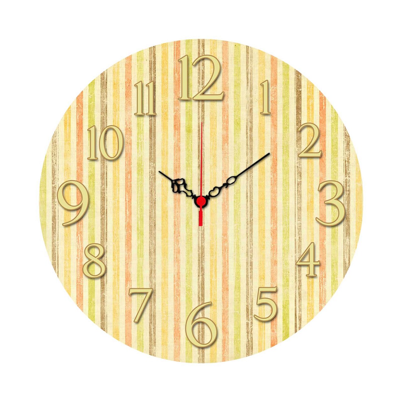 Ceas de perete, Ms-30, MDF, ø40 cm, Multicolor