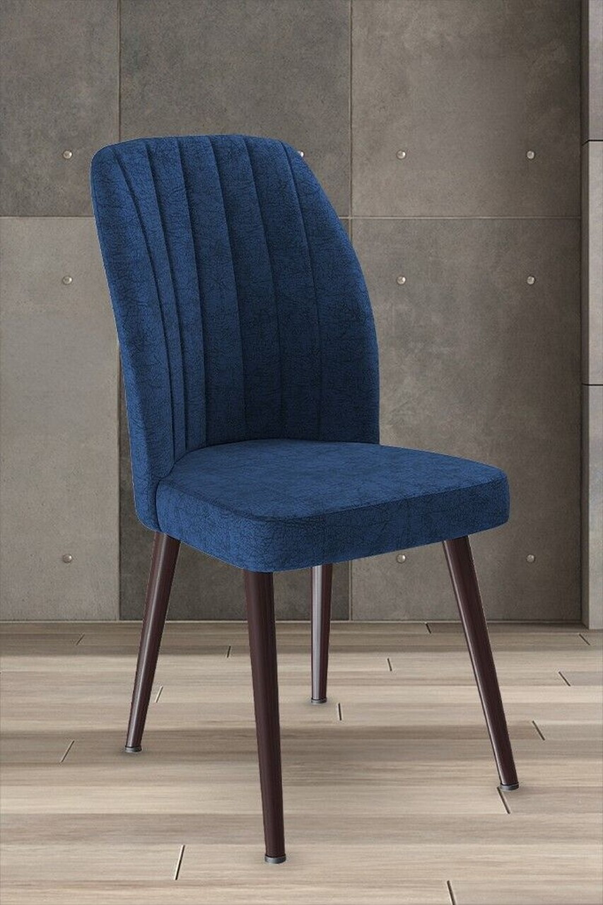 Set scaune 6 piese, Hanah Home, Platinum, Bleumarin / Maro — imaginea 2