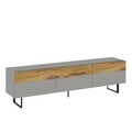 Comoda TV, Inarch, Sign, Gri / Stejar