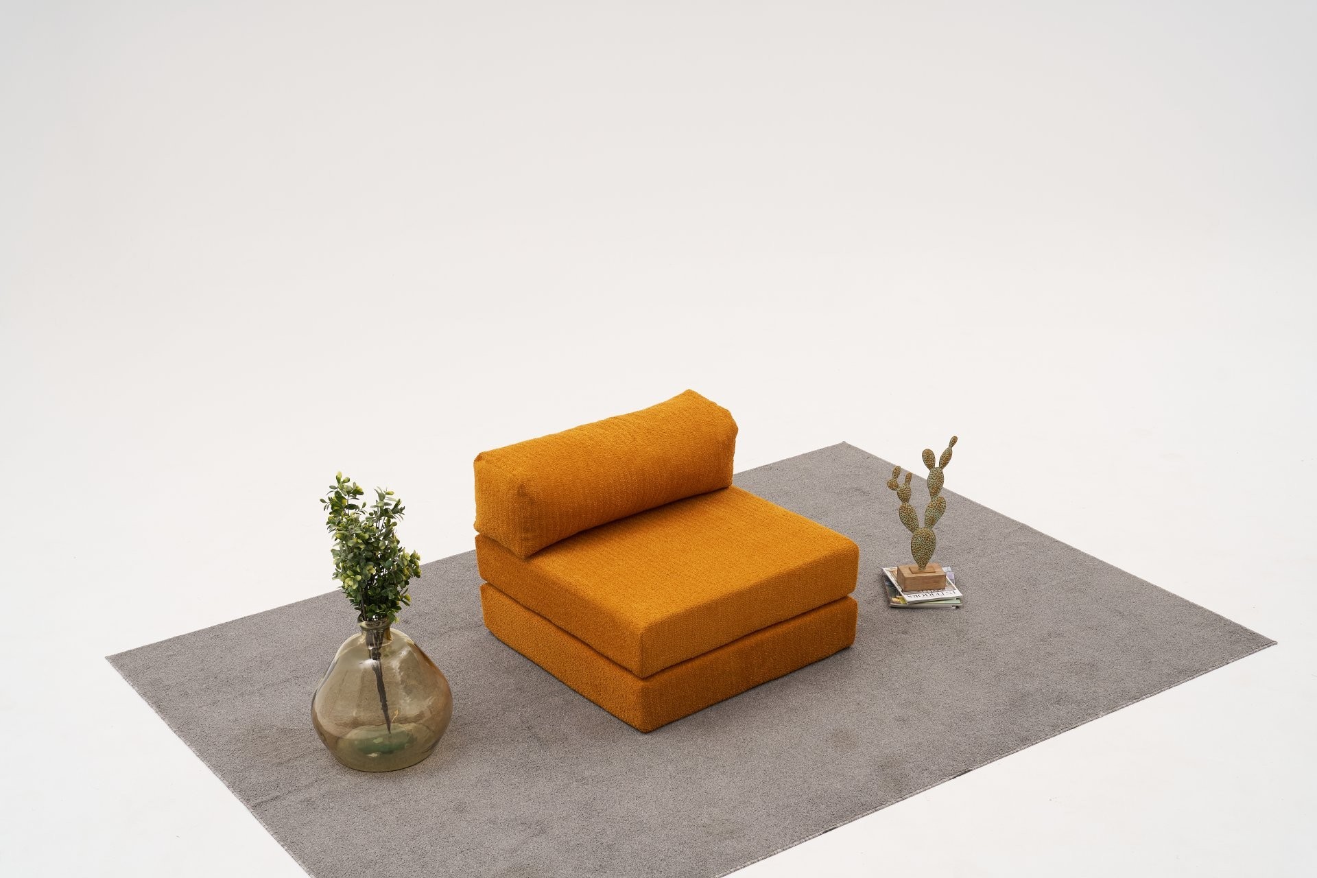 Fotoliu, Atelier del Sofa, 825BLC5210, Tesatura Chenille, Portocaliu