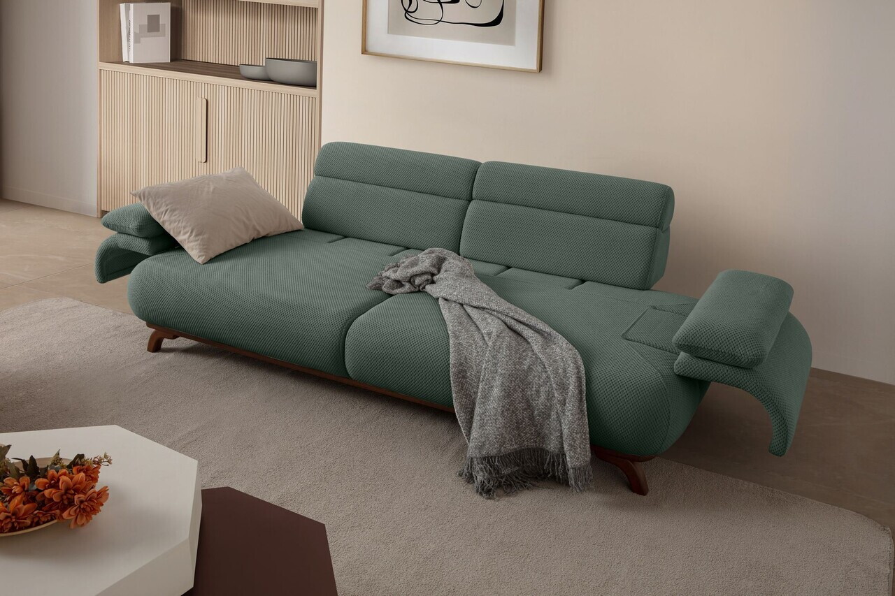 Canapea 3 locuri, Atelier del Sofa, 752EST1148, Lemn de carpen/PAL melaminat, Verde - view 3
