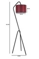 Lampadar, Luin, 8302-5, E27, 60 W, metal/textil