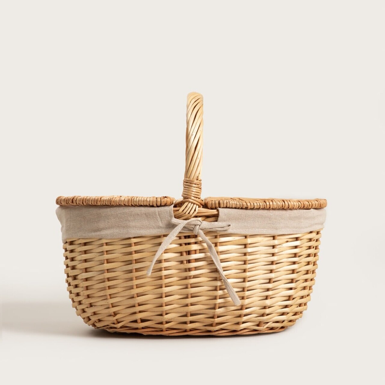 Cos de picnic Elvora, Homla, 39x26x34 cm, rachita, natur/bej - view 2