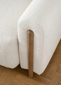 Canapea extensibila 3 locuri, ELTAP, SO-ARC-OA-01JAF, Arcadova, 244x97x97 cm, lemn/poliester, alb/stejar