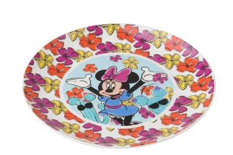 Farfurie intinsa Cactus Minnie, Disney, 19 cm, portelan, multicolor