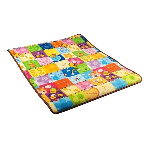 Saltea educativa cu 2 fete Kids, U-Grow, 180×150 cm, multicolor 180x150