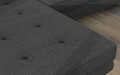 Coltar extensibil stanga 4 locuri ELTAP, Armd-61, Armando, 289x203x85 cm, lemn/poliester, gri inchis
