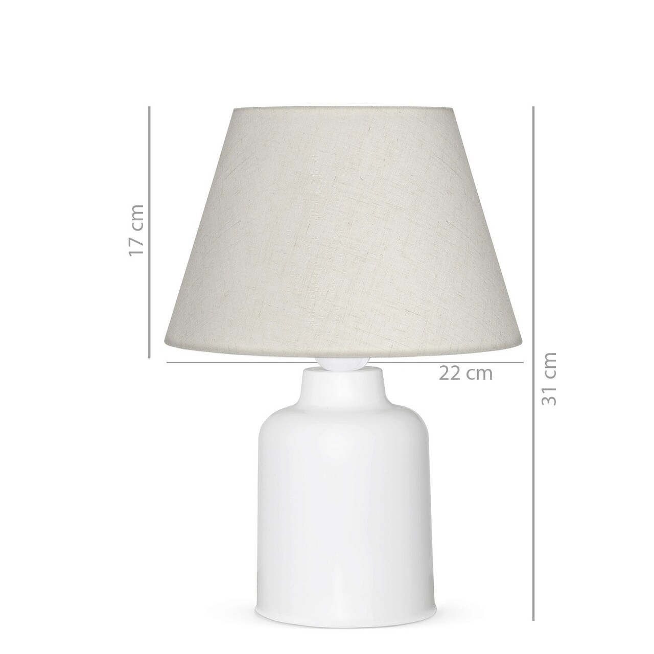 Lampa De Masa, Insignio, 780SGN1950, PVC, Crem