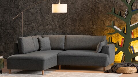 Coltar, balcab home, 825blc1375, lemn de fag, gri inchis