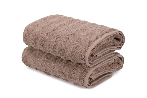 Set 2 prosoape de maini 406, beverly hills polo club, 50x90 cm, bumbac, mink