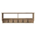 Cuier, Wren, P2 - 2461, 120 x 37.2 x 22.2 cm, pal melaminat/metal, nuc