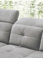 Coltar extensibil stanga 5 locuri ELTAP, LT-04RAQ, Inferne, 297x210x107 cm, lemn/poliester, gri deschis