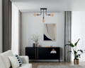 Lustra ELTAP, Indigeo, 48x8x42 cm, 3xE27, 15W, otel, negru