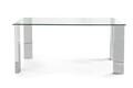 Masa New, Bizzotto, 160 x 90 x 75 cm, MDF/sticla temperata