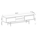 Comoda TV Matias, Elegance, 180x50x40 cm, natural/negru