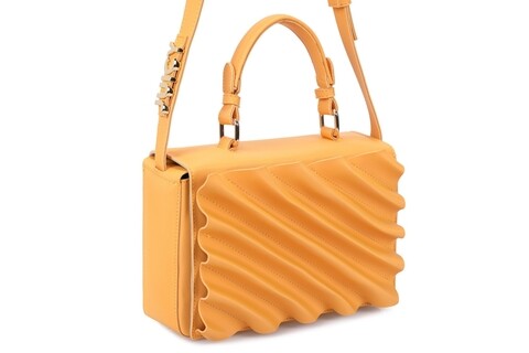 Geanta juicy couture 159, 26x11x18 cm, piele ecologica, galben