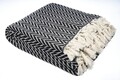 Cuvertura matlasata dubla, Zigzag - Black, ICF Bedroom, Bumbac