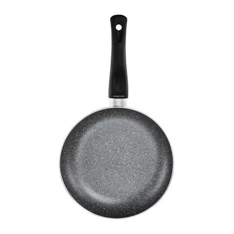 Tigaie pedra, ambition, 28 cm, invelis qualum basic stone edition, aluminiu, negru