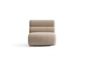 Modul canapea 1 loc fara cotiere, Neo, Micadoni Home, 85x100x83 cm, tesatura Chenille Silencio, bej sand