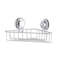 Polita de colt pentru baie Bestlock, Compactor,23.8x23.6x13.2 cm, crom/ABS/plastic (TPU), argintiu