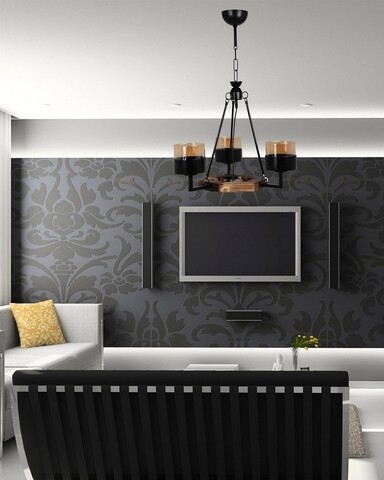 Candelabru, Luin, 8316-3, E27, 60 W, lemn/metal Iluminat