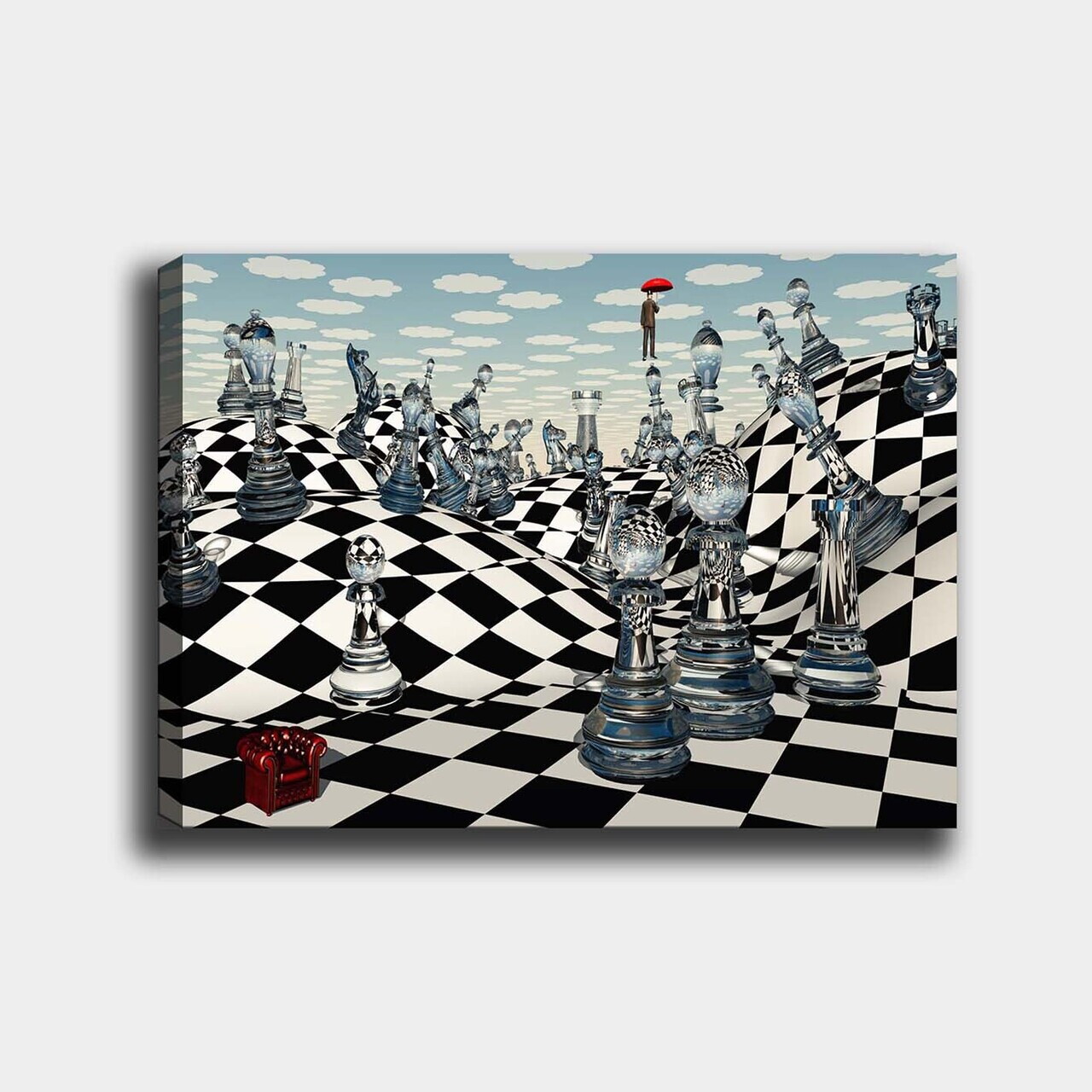 Tablou decorativ, 147982502_70100, Canvas, Rama din lemn (grosime 3 cm), Multicolor — imaginea 2