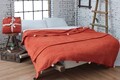 Patura Double, Pom Pom - Tile Red, Dolce Bonita Home, 60% bumbac/30% acril/10% poliester