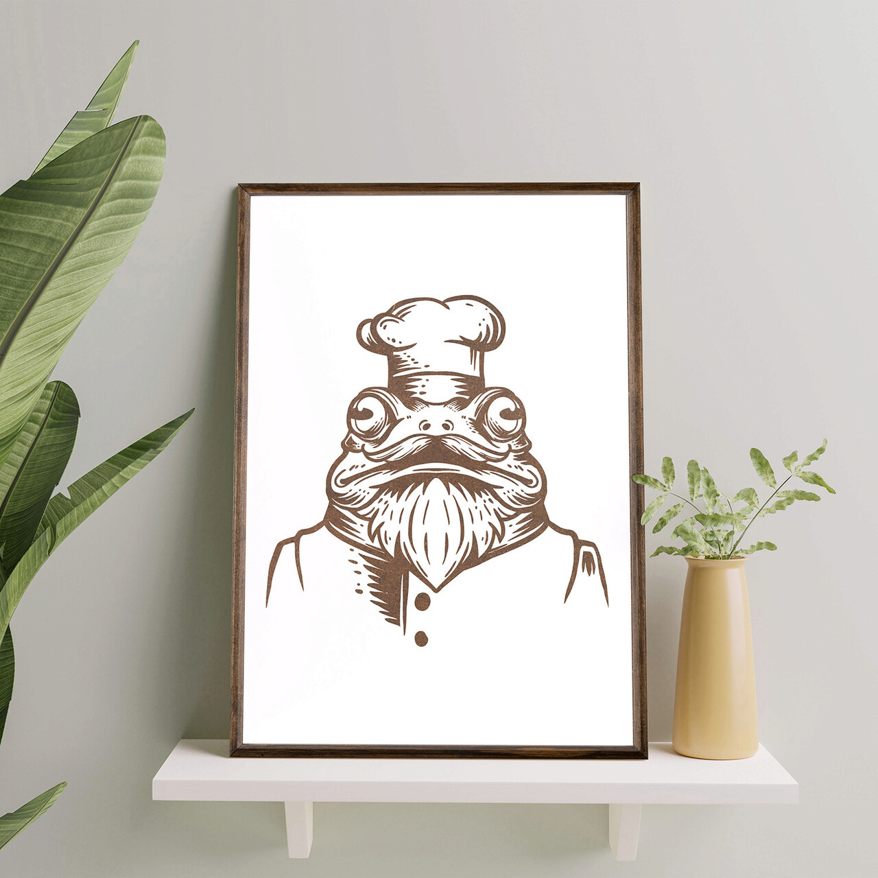 Tablou decorativ TD102 Lemn Desenat manual Natural