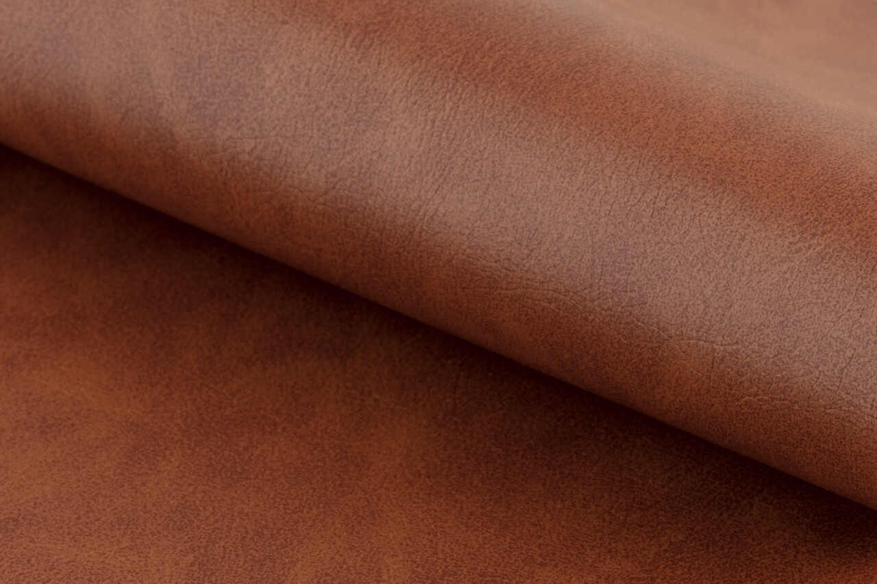 Scaun de birou Cosmo, Actona, 56x59x88.5 cm, rotativ, piele ecologica/otel, brandy - view 4