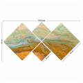 Set 4 tablouri decorative, 4MDF30803112870, MDF, Imprimat UV, Multicolor