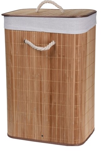 Cos de rufe bamboo, 40x30x60 cm, 72 litri, bambus