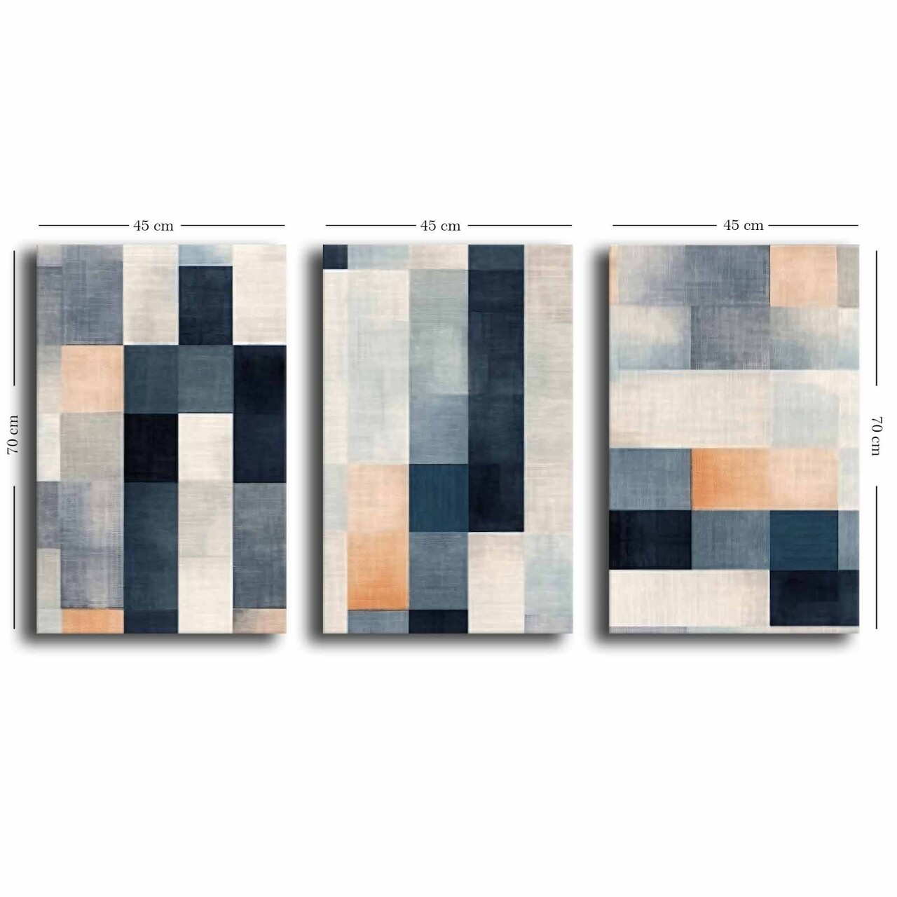 Set 3 tablouri decorative, 3p4570softc-001, Lemn, Multicolor - view 4