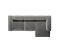 Coltar dreapta 3 locuri, Bergamo, Cosmopolitan Design, 304x152x70 cm, catifea chenille raiata, gri deschis